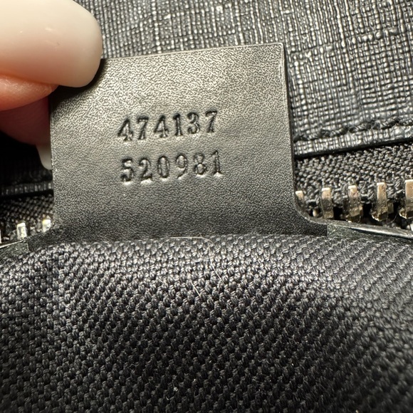 Gucci GG Supreme Messenger Bag 474137 K5RLN Black Web Stripe Crossbody - Picture 3 of 13